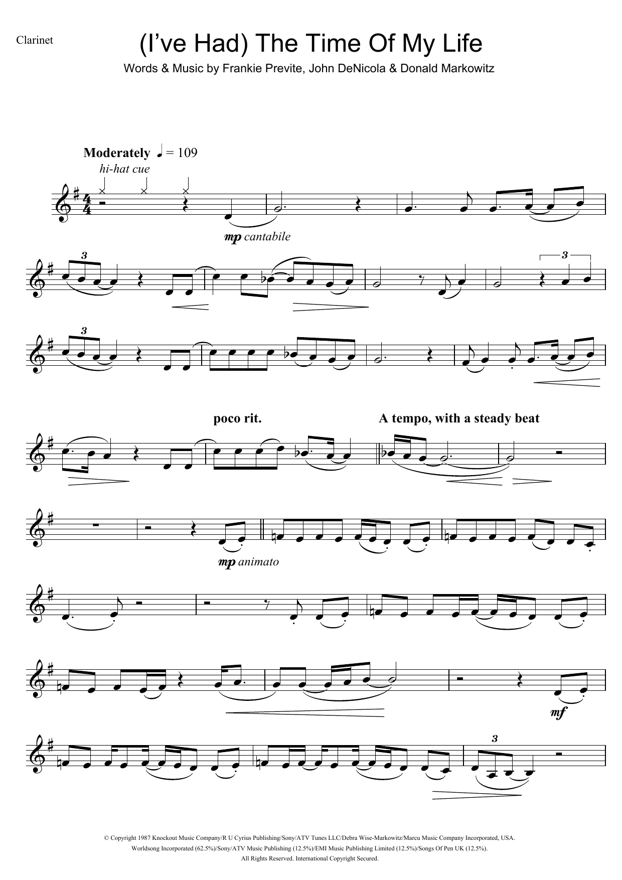 Product gallery: Page 1 of 1 (I've Had) The Time Of My Life, Bill Medley