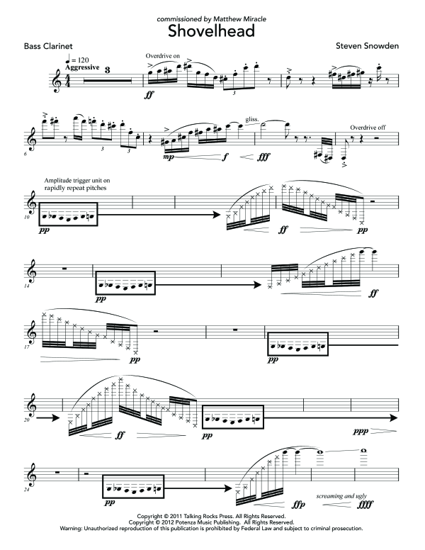 Product gallery: Page 1 of 11 Shovelhead, , (bass clarinet and electronics)