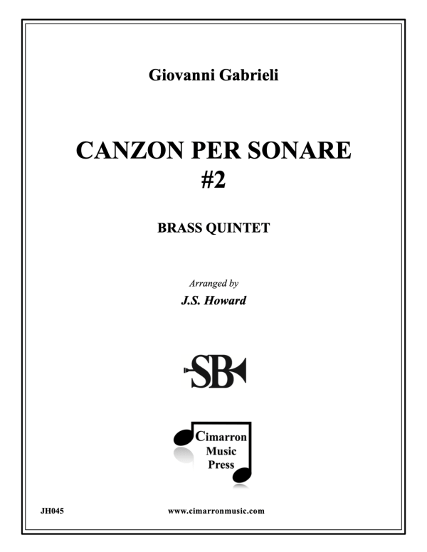 Produktbild zu: Canzone Per Sonare Nr. 2Giovanni Gabrieli