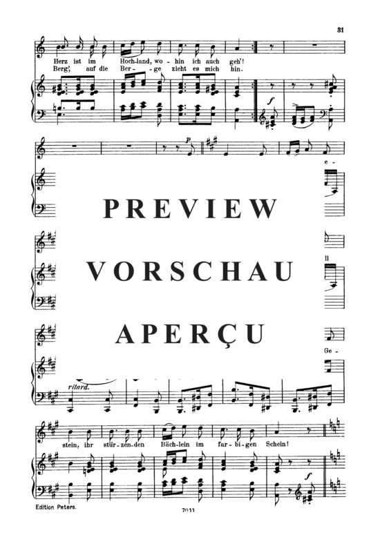 Product gallery: Page 3 of 4 Hochländers Abschied, Op.25 No.13, , Low Voice and Piano
