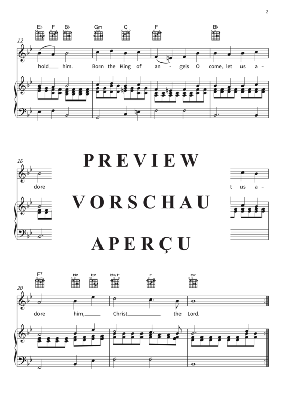 Product gallery: Page 5 of 6 O Come, All Ye Faithful , , (vocals + piano, guitar)