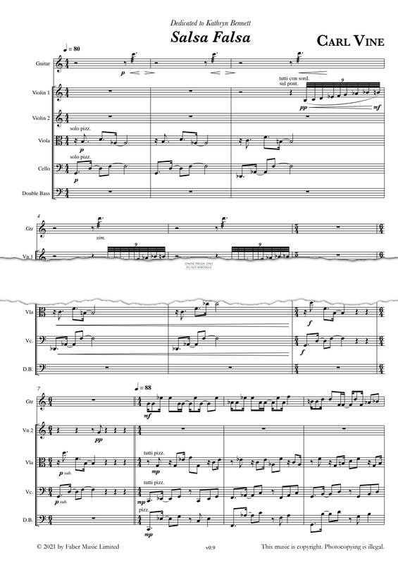 Produktgalerie: Seite 1 von 1 Salsa Falsa, Carl Vine, Gitarre, Streichinstrumente