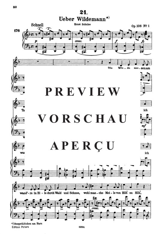 Product gallery: Page 2 of 5 Ueber Wildemann D.867, , High Voice and Piano