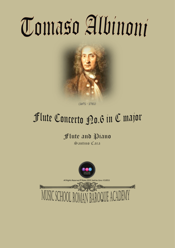 Product picture to: Flute Concerto No.6 in C-Dur Op.5Tomaso Albinoni