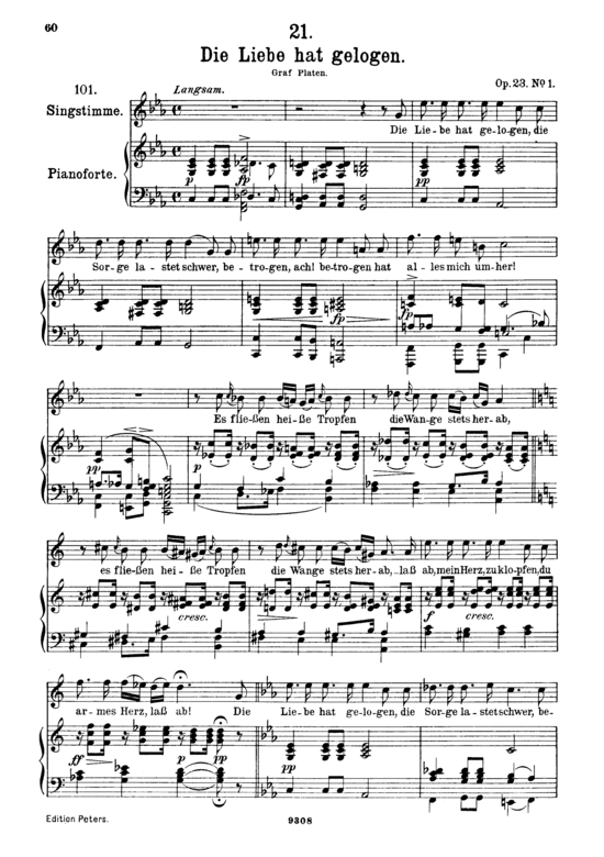 Product picture to: Die Liebe hat gelogen D.751Franz Schubert