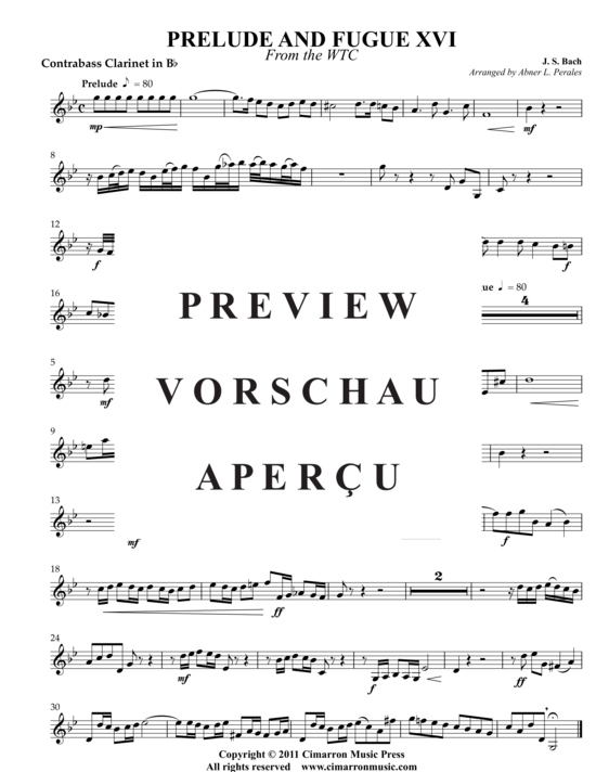 Product gallery: Page 9 of 9 Prelude und Fugue 17 , , (clarinet choir)