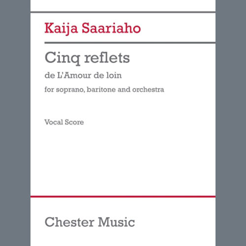 cover: Cinq reflets (vocal score), Kaija Saariaho, Gesang