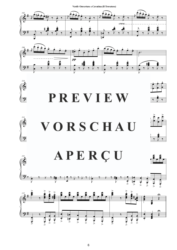 Produktgalerie: Seite 7 von 11 Ouverture e Cavatina (Il Trovatore) - Piano Version, , Klavier Solo