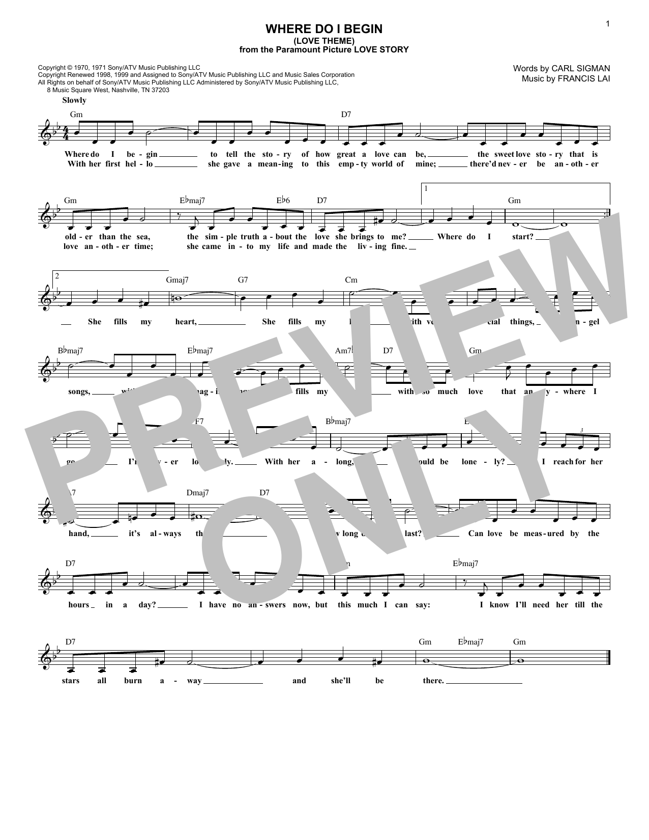 Produktbild zu: Where Do I Begin (Love Theme)