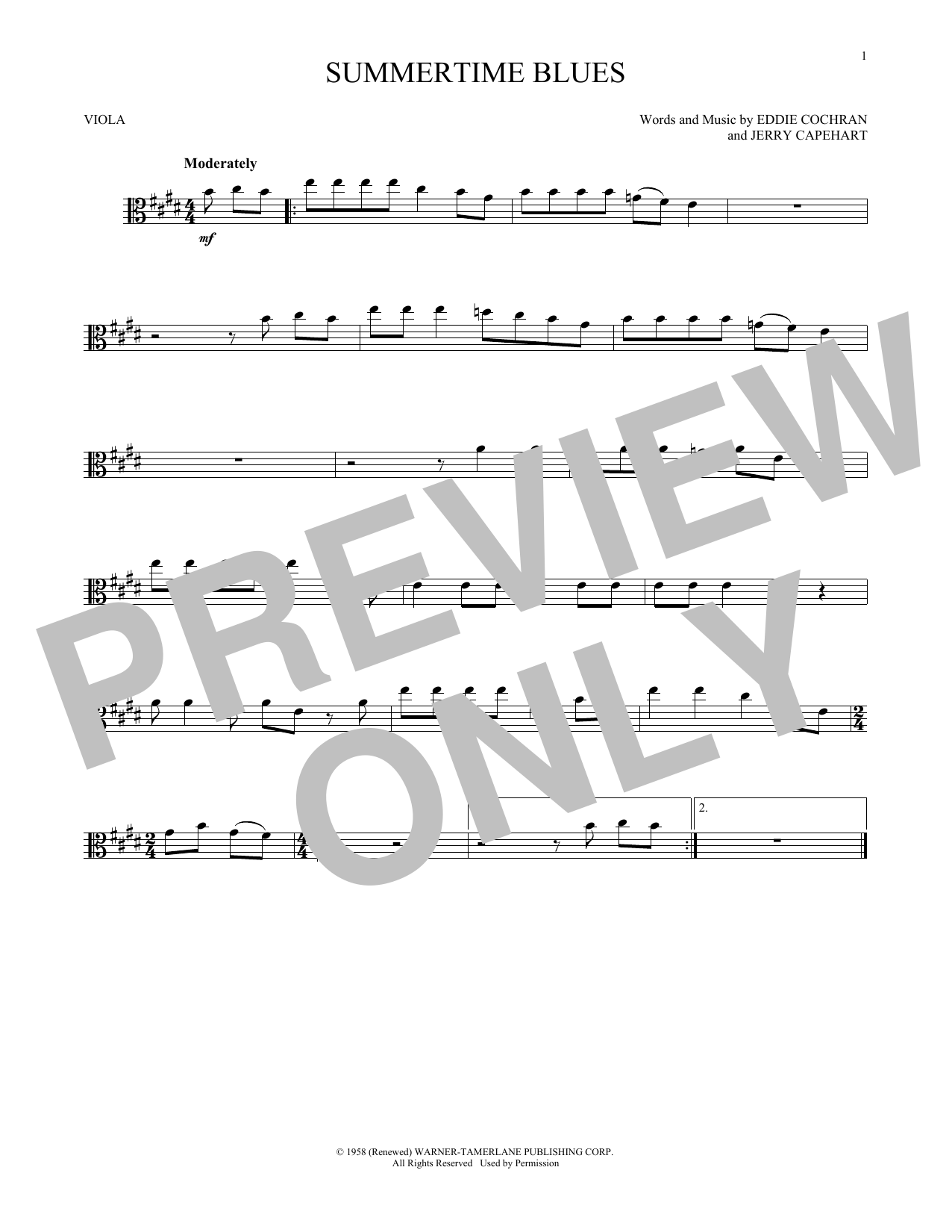 Product gallery: Page 1 of 1 Summertime Blues, Eddie Cochran