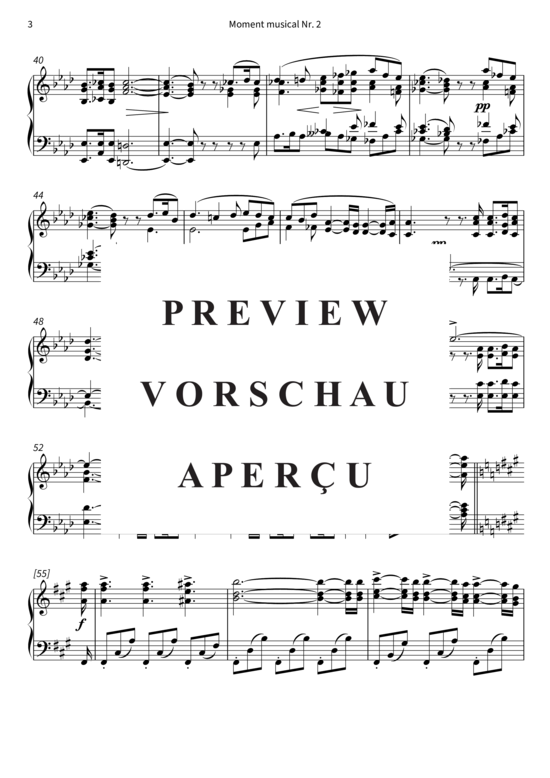 Product gallery: Page 6 of 8 Moment musical Nr. 2 , , Piano Solo