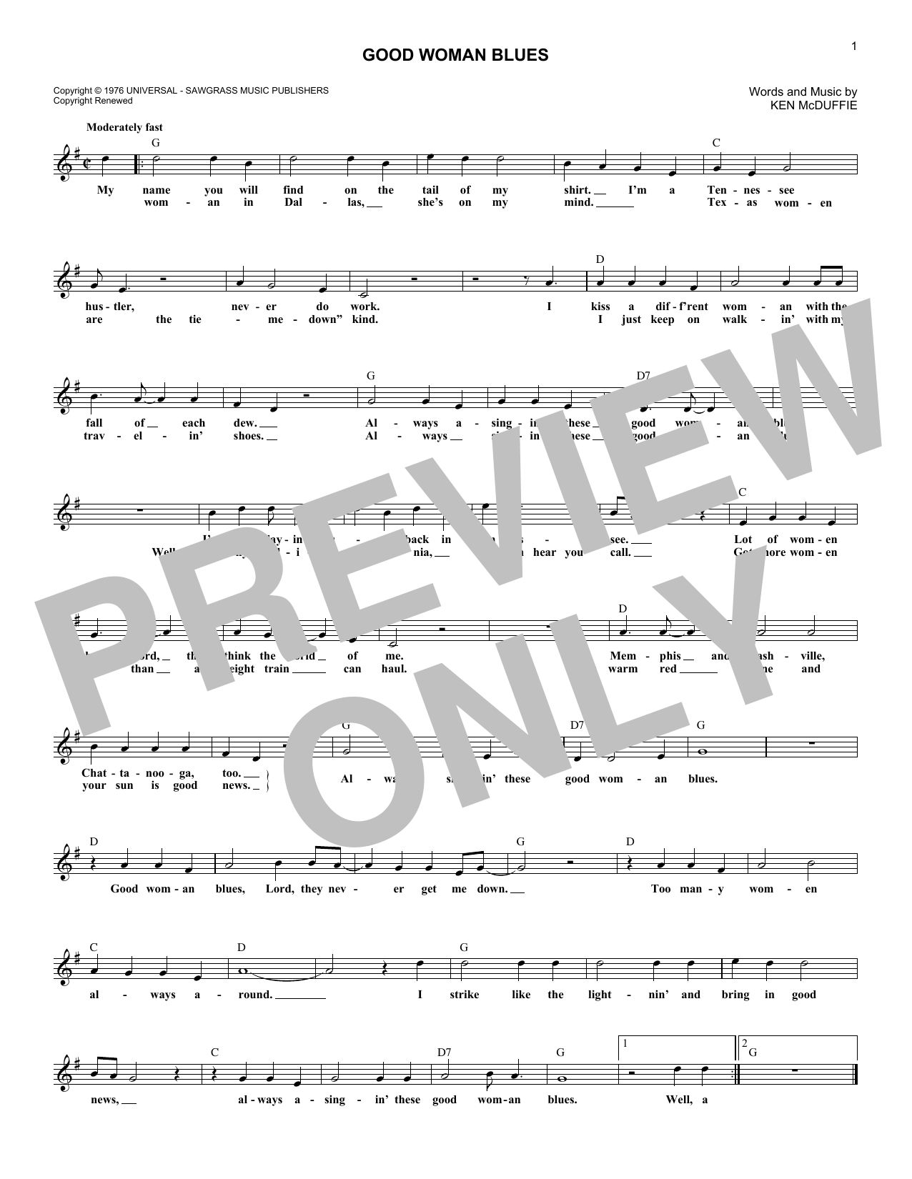 Produktbild zu: Good Woman Blues