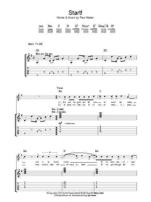 Produktgalerie: Seite 1 von 1 Start!, The Jam, Gitarre