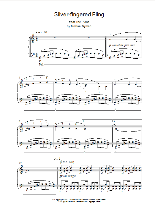 Product gallery: Page 1 of 1 Silver-Fingered Fling, Michael Nyman