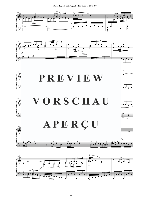 Product gallery: Page 8 of 11 The Well Tempered Clavier Book II - 24 Preludes and Fugues, , Solo Piano