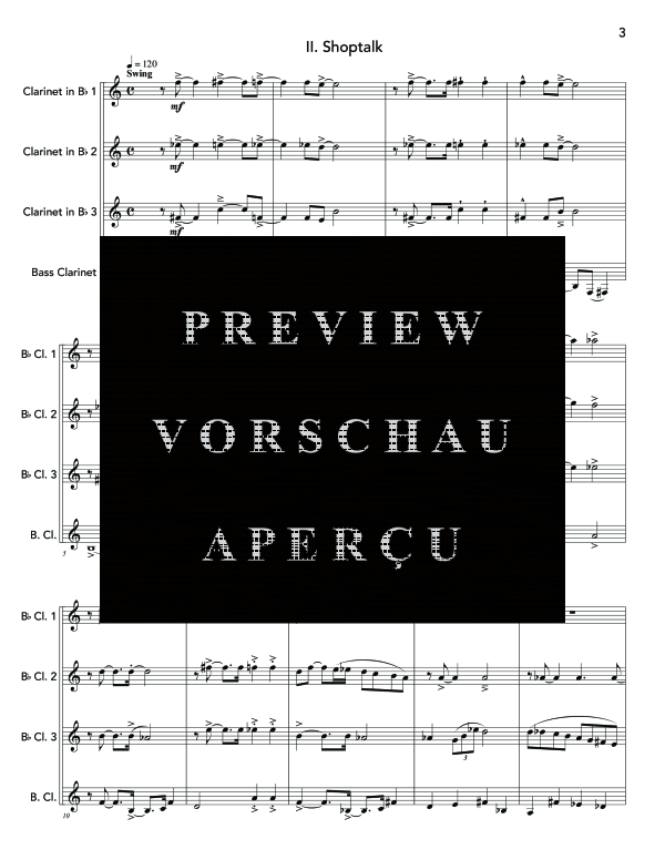 Product gallery: Page 7 of 11 Jazz Set, , (Clarinet Quartet)