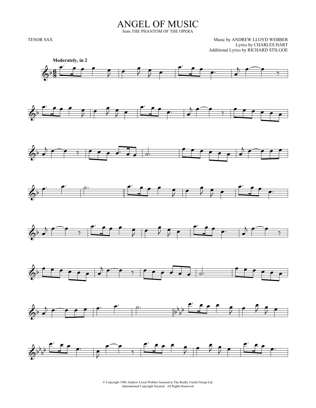 Product gallery: Page 1 of 1 Angel Of Music (from The Phantom Of The Opera), Andrew Lloyd Webber