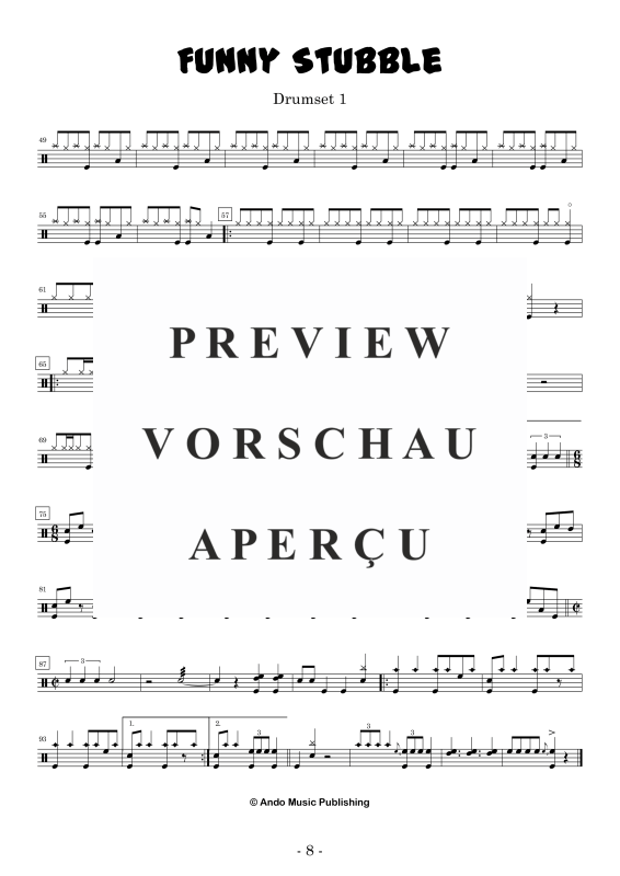 Produktgalerie: Seite 10 von 11 Funny Stubble, , Drumset Trio