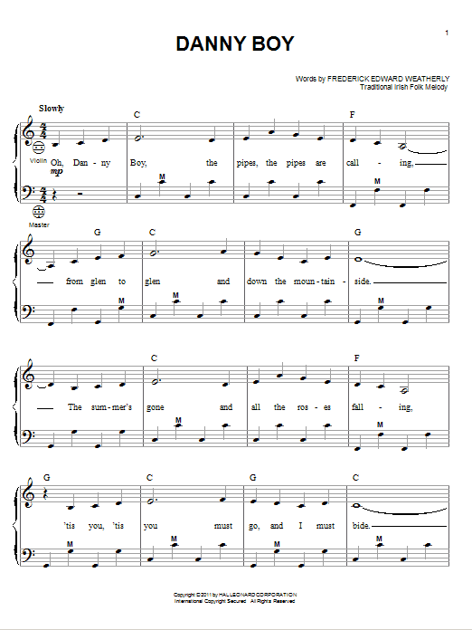 Product gallery: Page 1 of 1 Danny Boy, Frederick Edward Weatherly