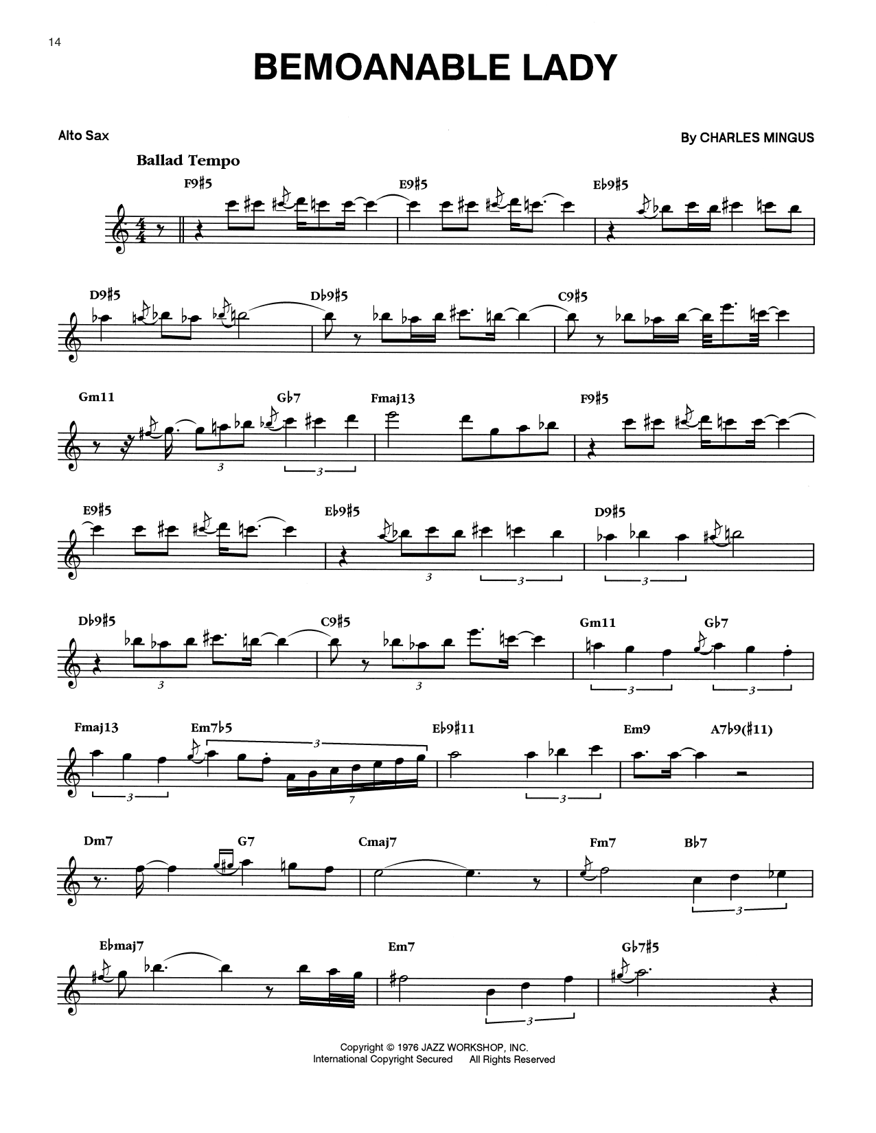 Product gallery: Page 1 of 1 Bemoanable Lady, Eric Dolphy