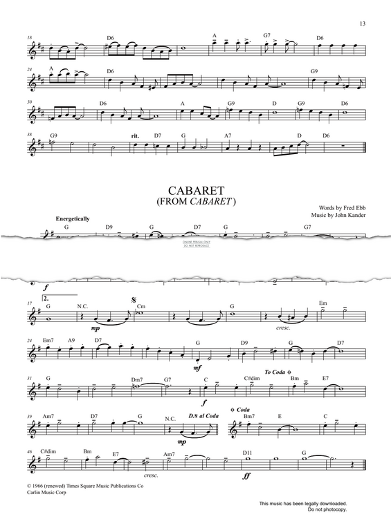 Product gallery: Page 1 of 1 Cabaret, John Kander