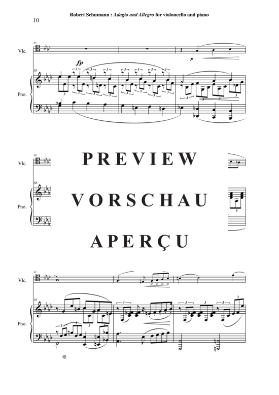 Product gallery: Page 11 of 21 Adagio et Allegro, Opus 70 , , (Cello + Klavier)