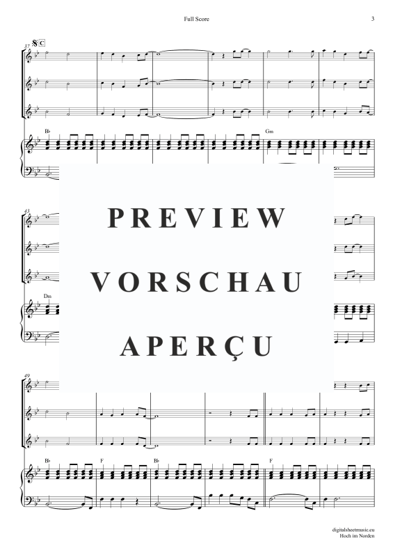 Produktgalerie: Seite 4 von 11 Hoch im Norden, Santiano, (Flöten Trio + Klavier)