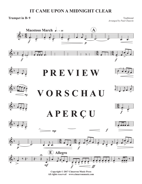Product gallery: Page 14 of 14 It Came Upon a Midnight Clear , , (Trumpet ensemble 1-9 trumpets)