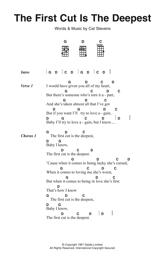 Product gallery: Page 1 of 1 The First Cut Is The Deepest, Cat Stevens