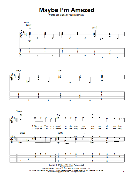 Produktgalerie: Seite 1 von 1 Maybe I'm Amazed, Paul McCartney, Gitarre