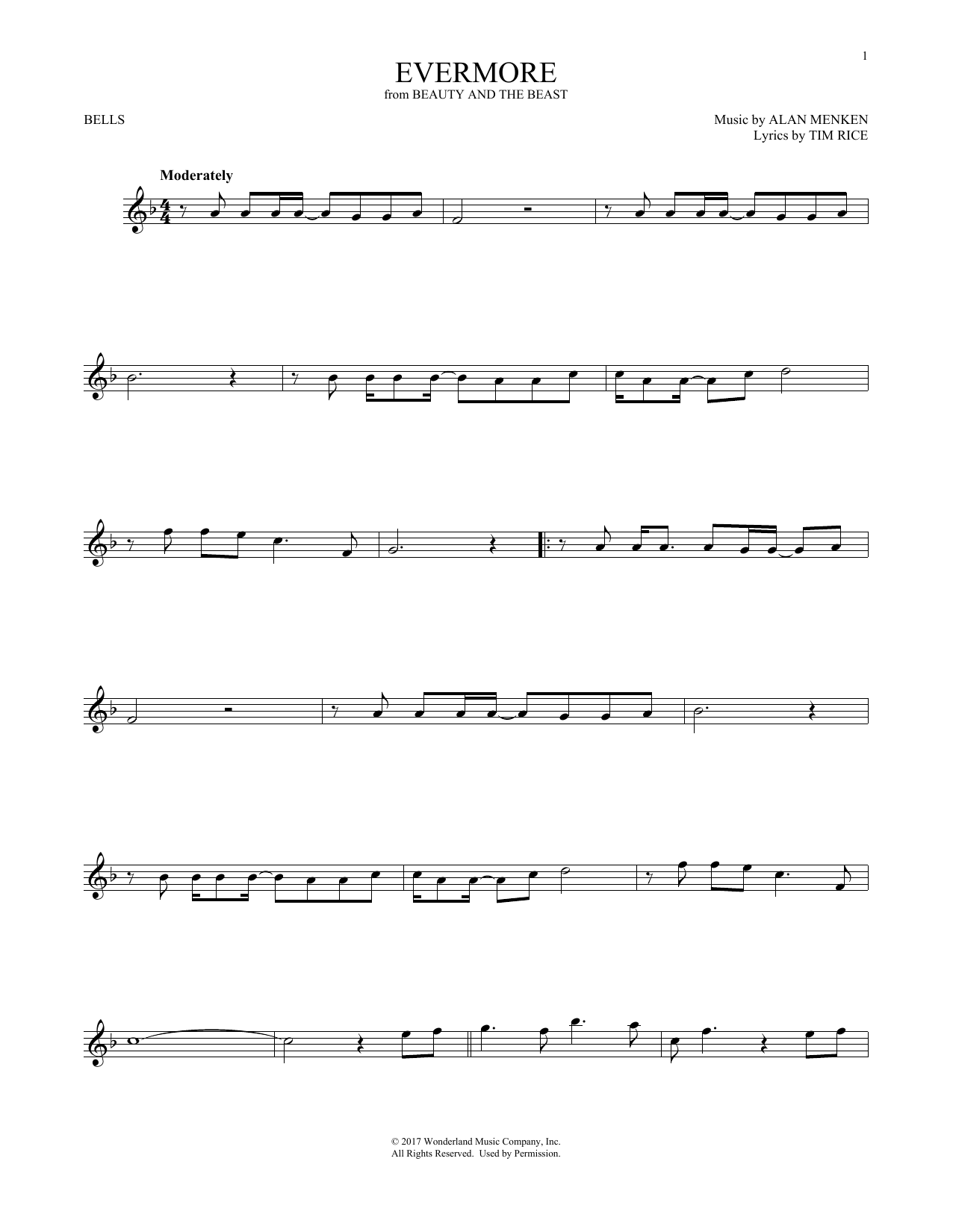 Produktgalerie: Seite 1 von 1 Evermore (from Beauty And The Beast), Josh Groban, Percussion