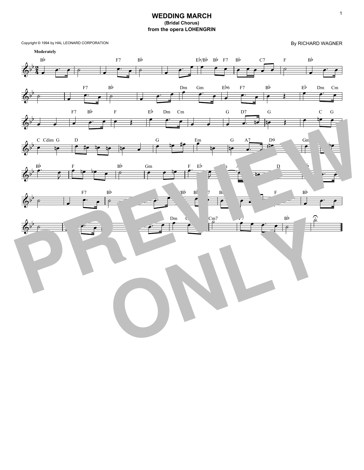 Produktbild zu: Wedding March (Bridal Chorus)