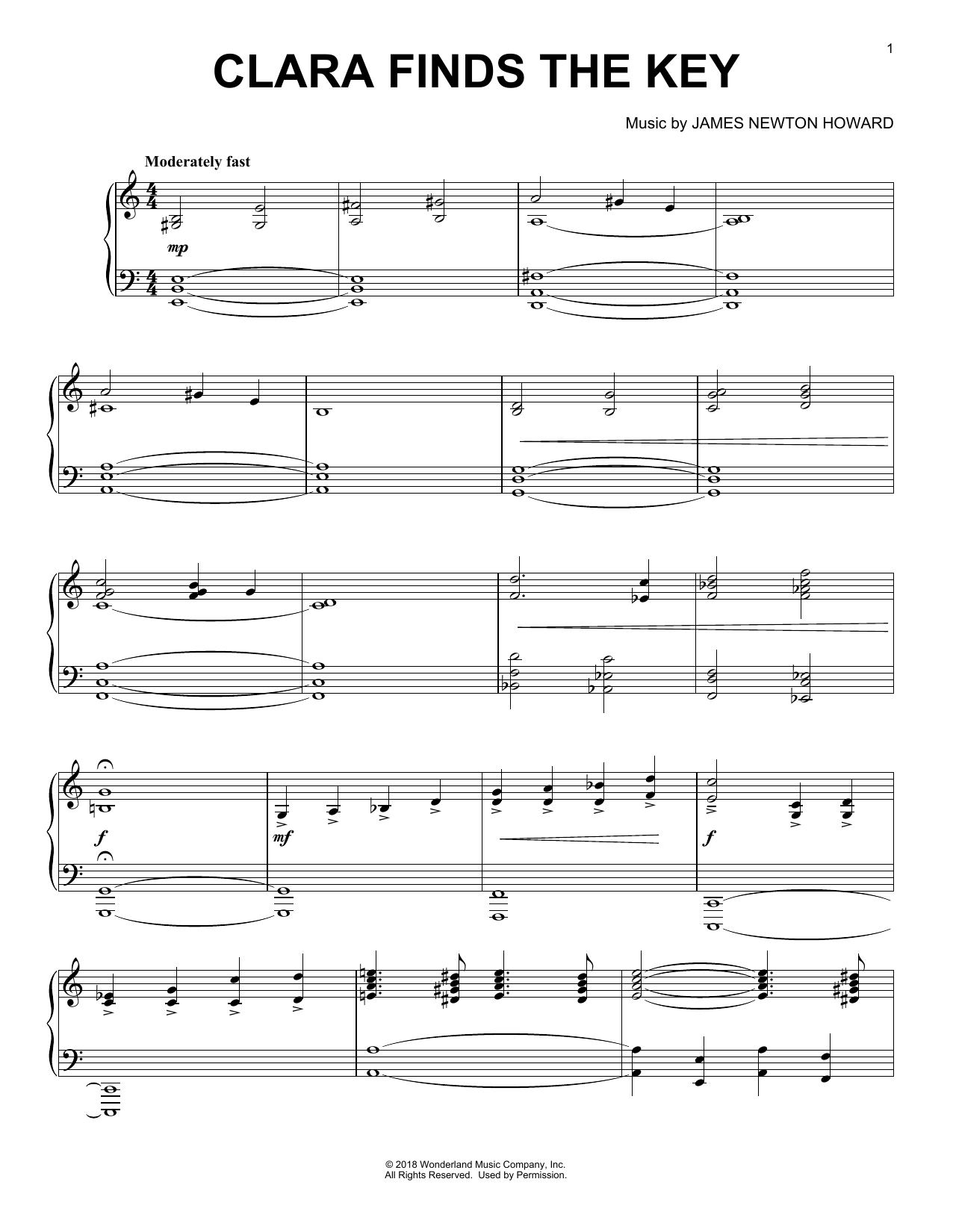 Produktbild zu: Clara Finds The Key (from The Nutcracker and The Four Realms)