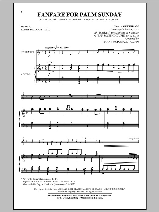 Produktbild zu: Fanfare For Palm Sunday