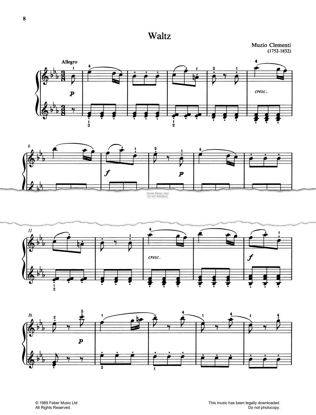 Produktgalerie: Seite 1 von 1 Waltz, Muzio Clementi, Klavier