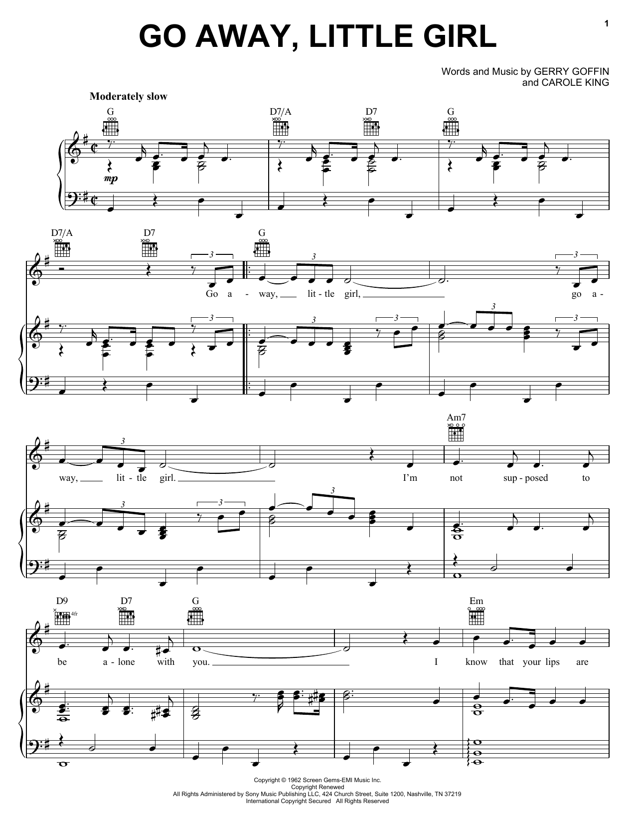 Produktgalerie: Seite 1 von 1 Go Away, Little Girl, Del Shannon, Gesang, Gitarre, Klavier