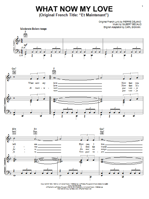 Produktbild zu: What Now My Love