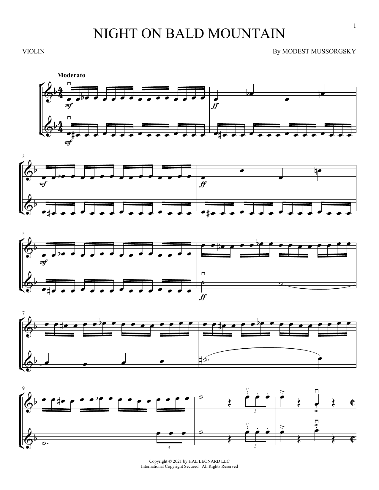 Product gallery: Page 1 of 1 Night On Bald Mountain, Modest Mussorgsky