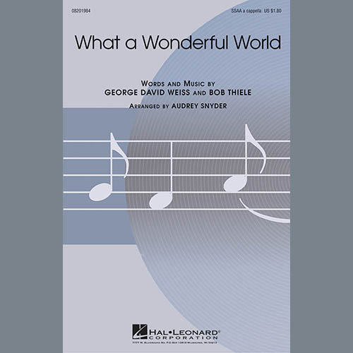 cover: What A Wonderful World (arr. Audrey Snyder), Louis Armstrong, Chor