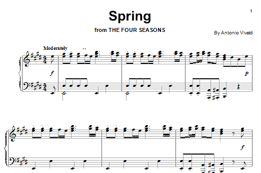 Product gallery: Page 1 of 1 Spring, Antonio Vivaldi