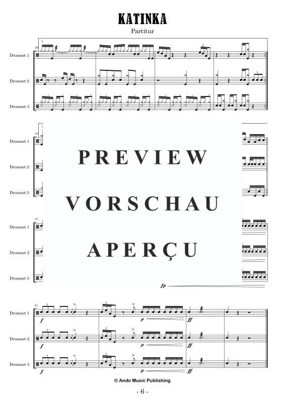 Produktgalerie: Seite 8 von 11 Katinka, , Drumset Trio