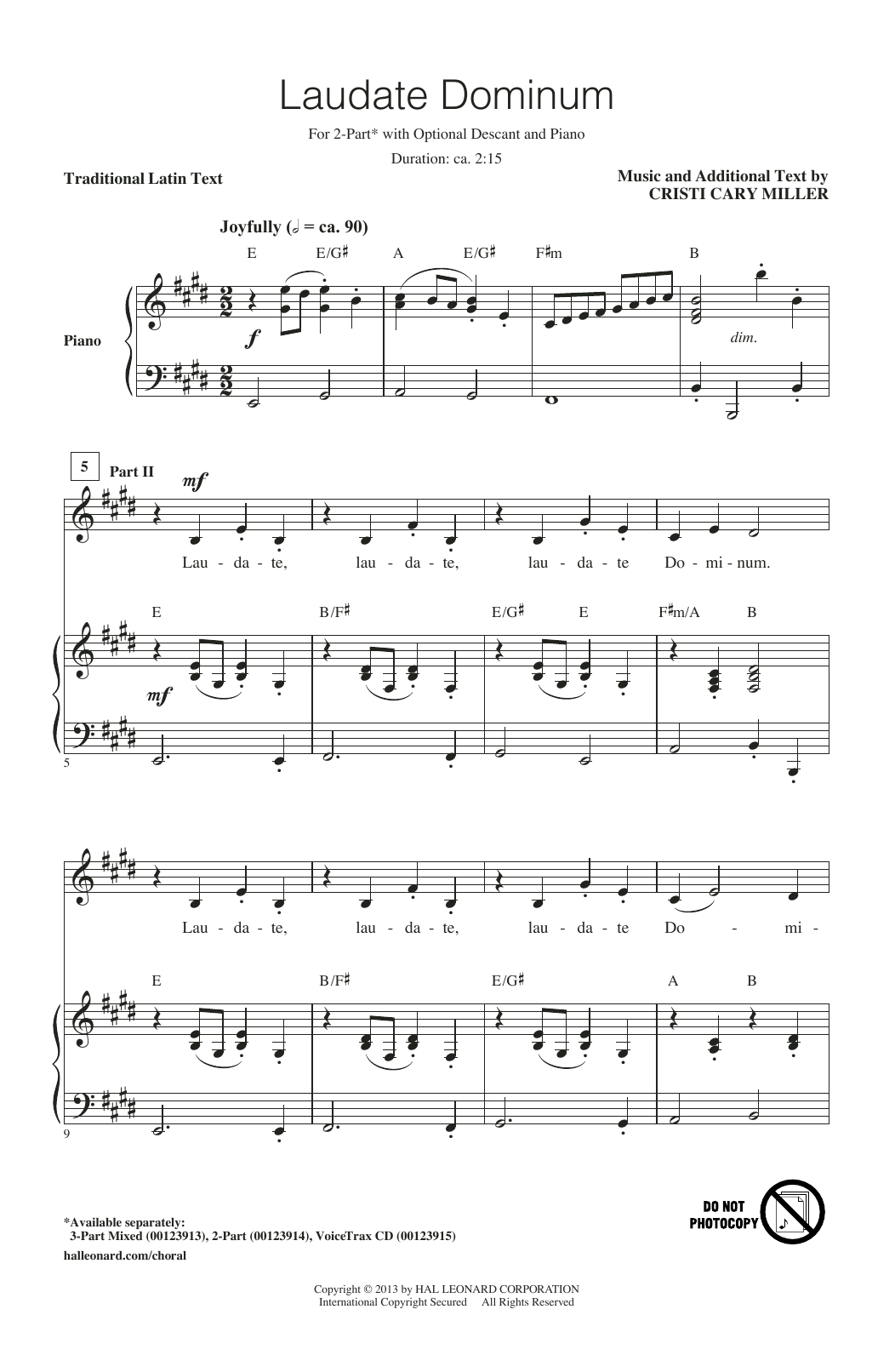 Produktgalerie: Seite 1 von 1 Laudate Dominum, Cristi Cary Miller, Chor