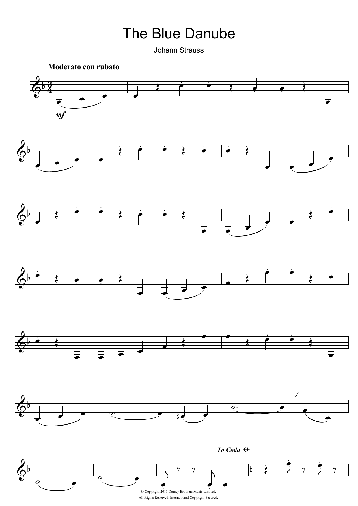 Product gallery: Page 1 of 1 (On The Beautiful) The Blue Danube, Johann Strauss II