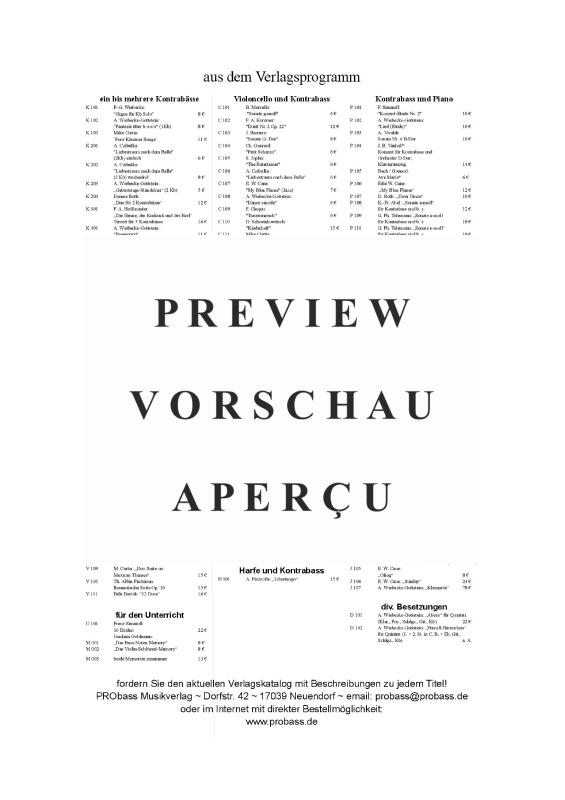 gallery: La Cumparsita, , Double Bass Quartet