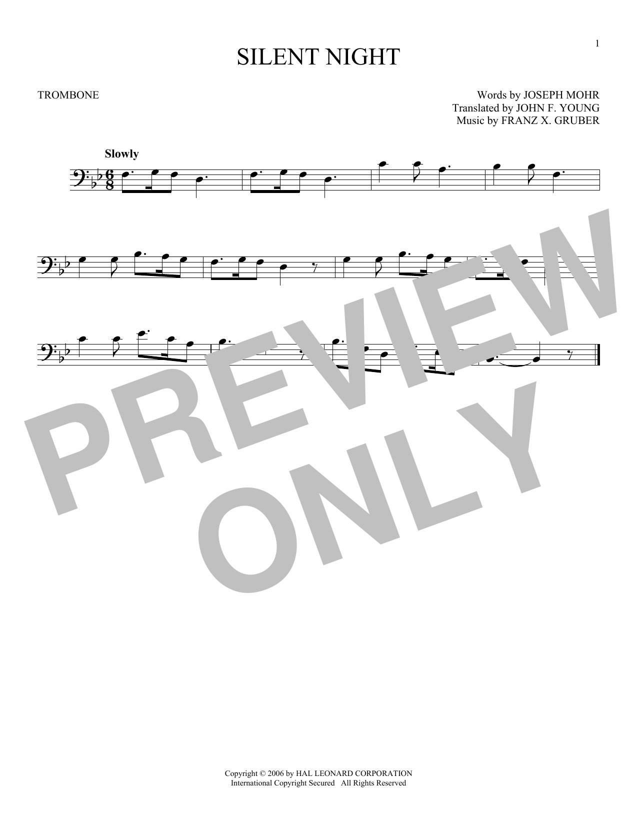 Product gallery: Page 1 of 1 Silent Night, Franz Gruber