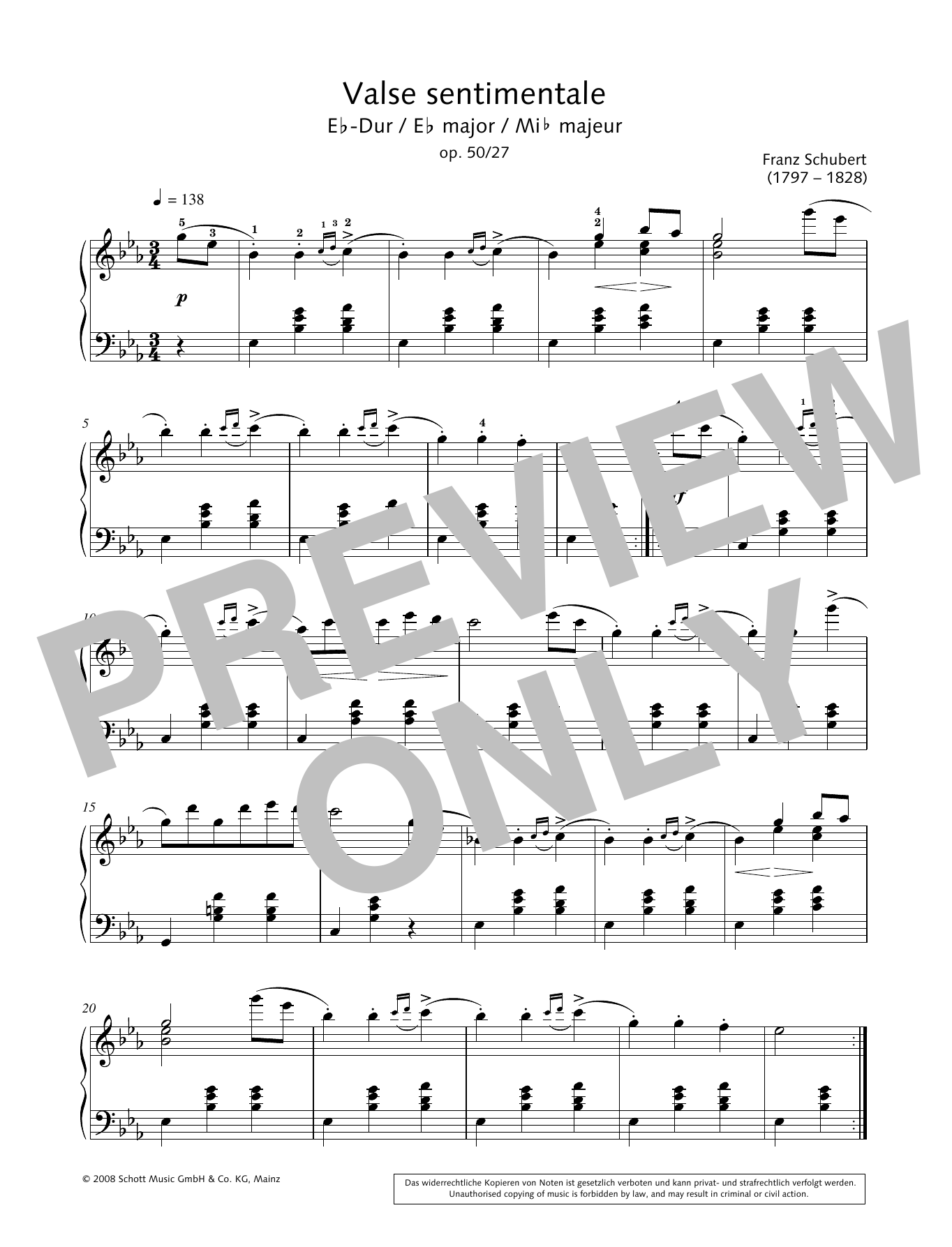 Product gallery: Page 1 of 1 Valse sentimentale in E-flat major, Hans-Gunter Heumann