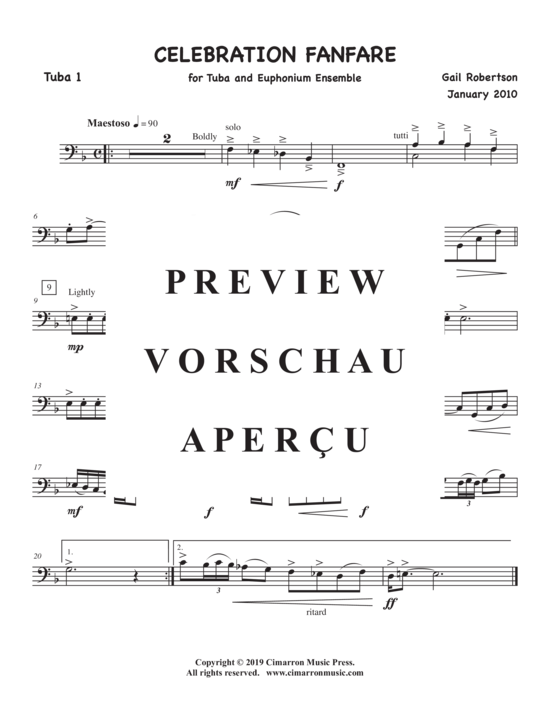 Product gallery: Page 10 of 11 Celebration Fanfare , , (Tuba Quartett EETT)
