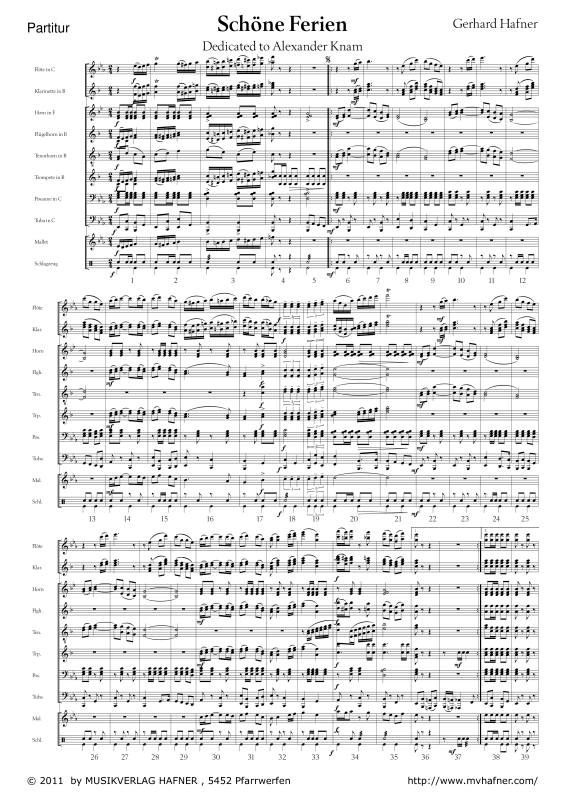 Product gallery: Page 1 of 11 Schöne Ferien, , (large wind orchestra)