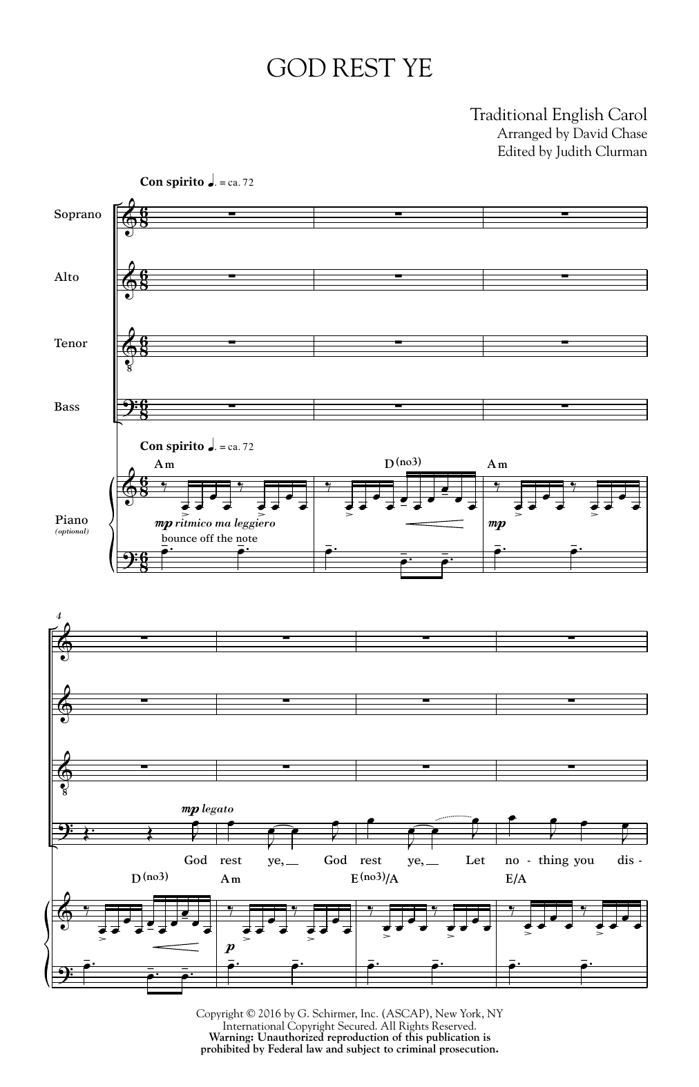 Product gallery: Page 1 of 1 God Rest Ye, David Chase