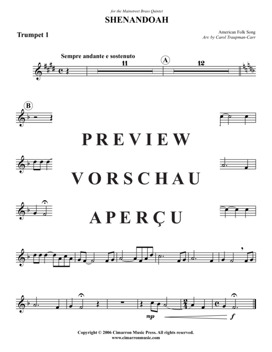 Produktgalerie: Seite 6 von 8 Shenandoah , , (Blechbläserquintett)